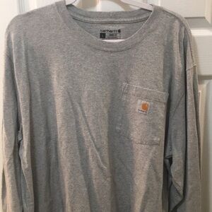 Carhartt Long Sleeve T-shirt Gray Large